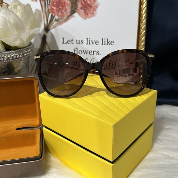 ✨Bvlgari BV8201B 504/13 55 - Dark Havana sunglasses - Picture 2 of 14